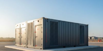 A robust, custom-built Electrical Substation Container by IDEAL Containers ready for deployment in Kenya, showcasing secure h